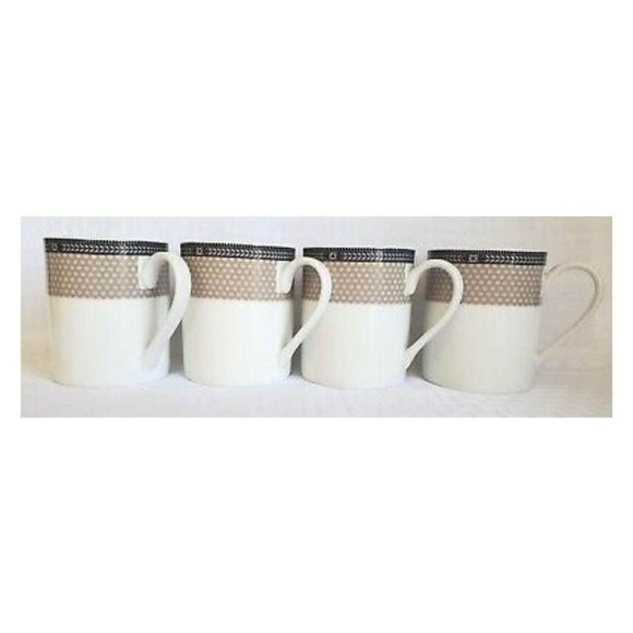 4 Spode Portmeririon Vintage Chic Coffee Mugs 12 O - Picture 8 of 8